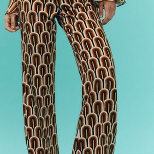 Zara Geometric Pants
